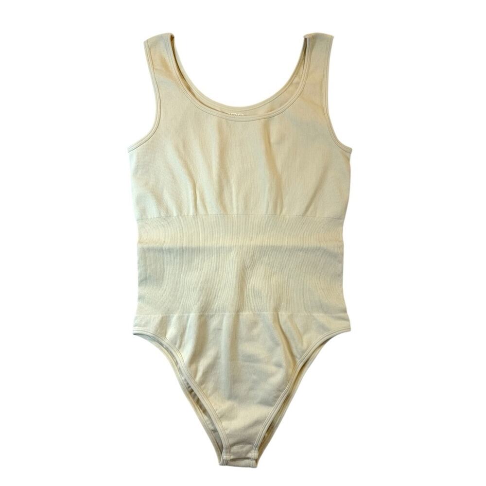 Shapewear Bodysuit Sleeveless Cream Women’s size large NEW